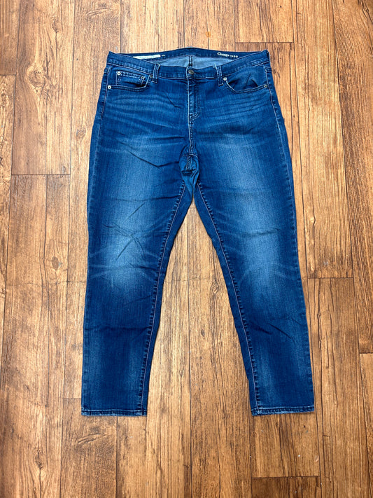 Gap 33 long high waisted straight leg jeans