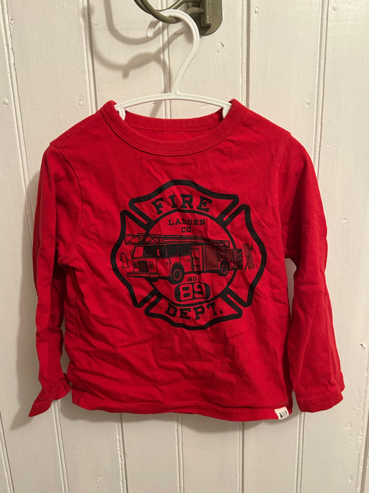 Gap 4t red firetruck top