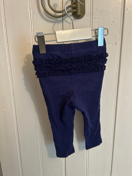 Old navy 12/18m navy ruffle bum leggings