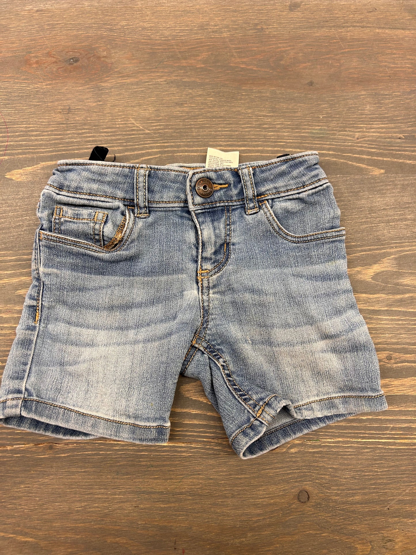 Oshkosh 2t light wash modest denim shorts