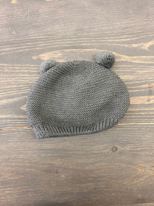 Zara newborn grey knit bear hat