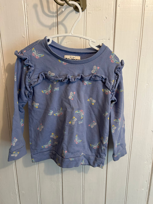 Oshkosh 4t blue butterfly sweater