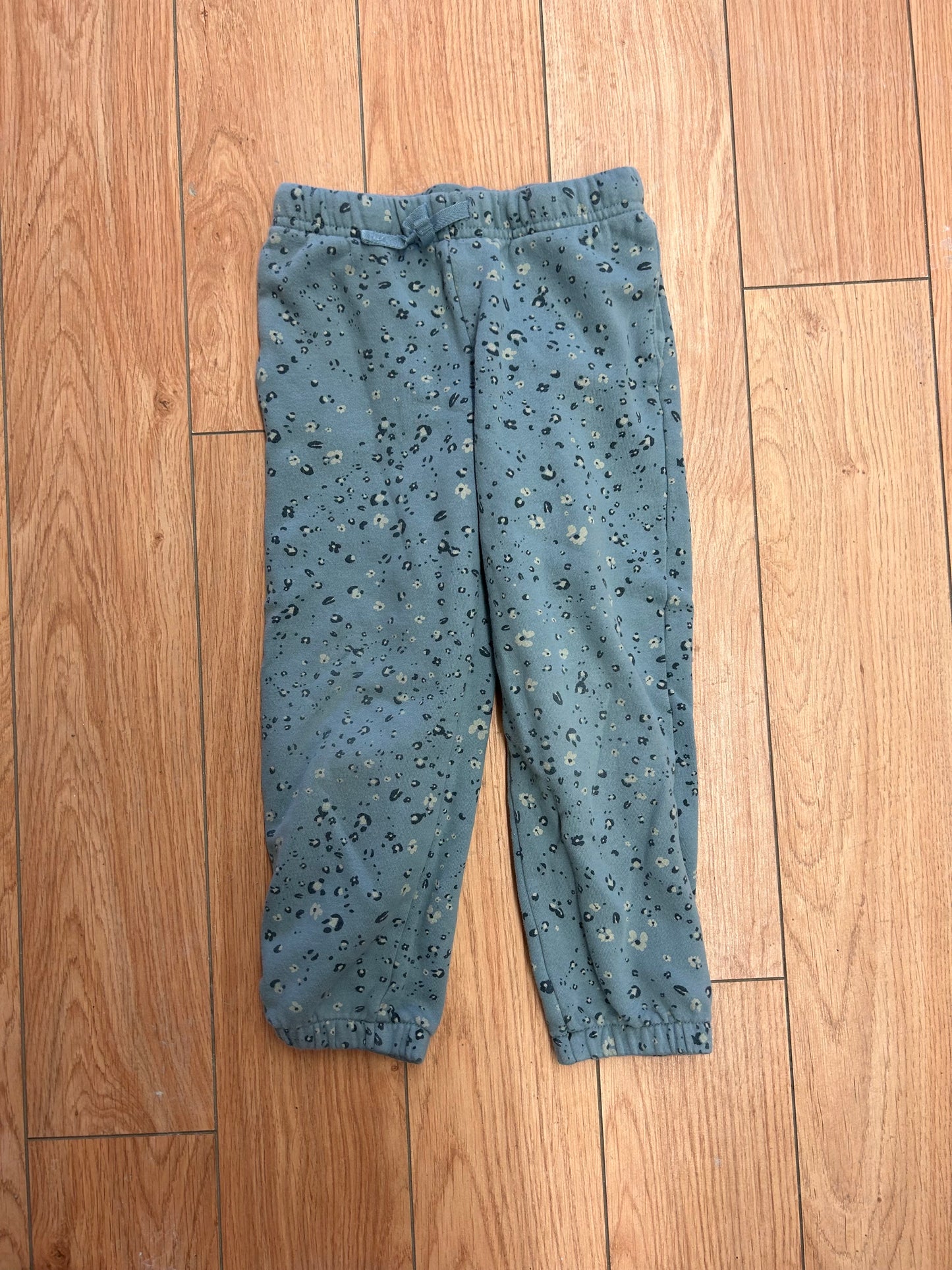 Carters 6x blue floral joggers