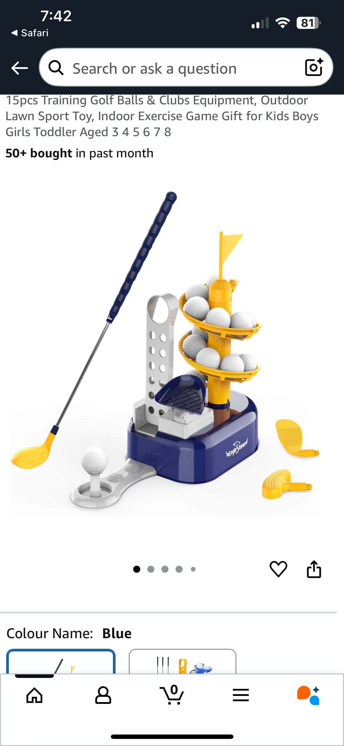 Toddler mini put golf set