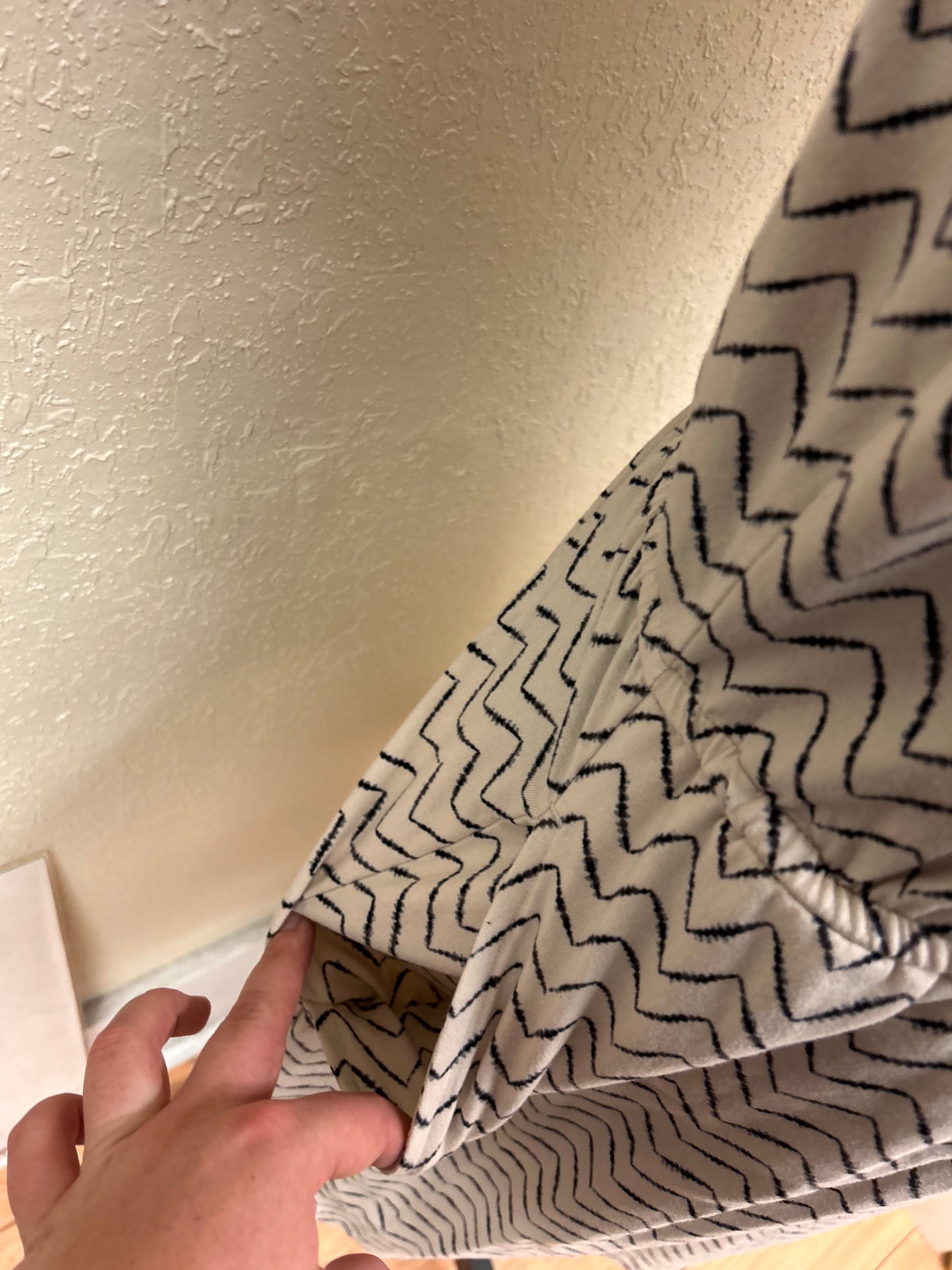 Denver Hayes large tan chevron dress