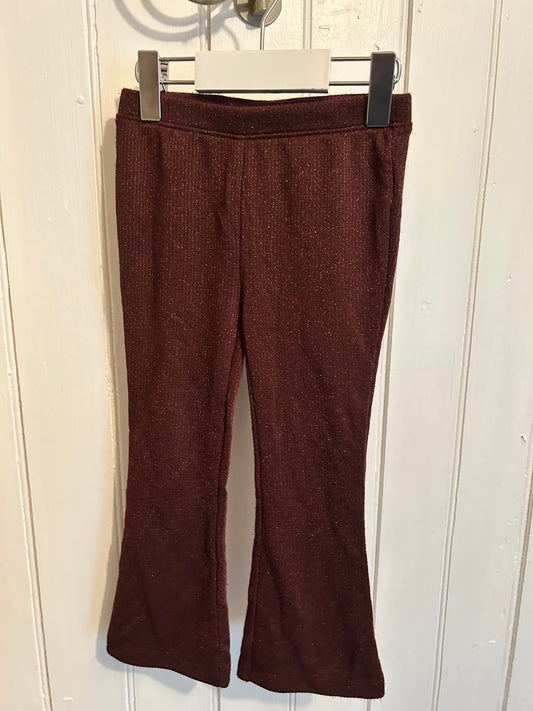 Old navy 3t burgundy glitter flare leggings