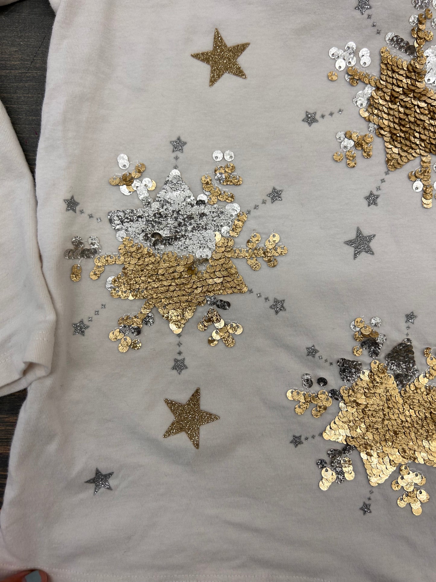 Carters 4 sequin star long sleeve top