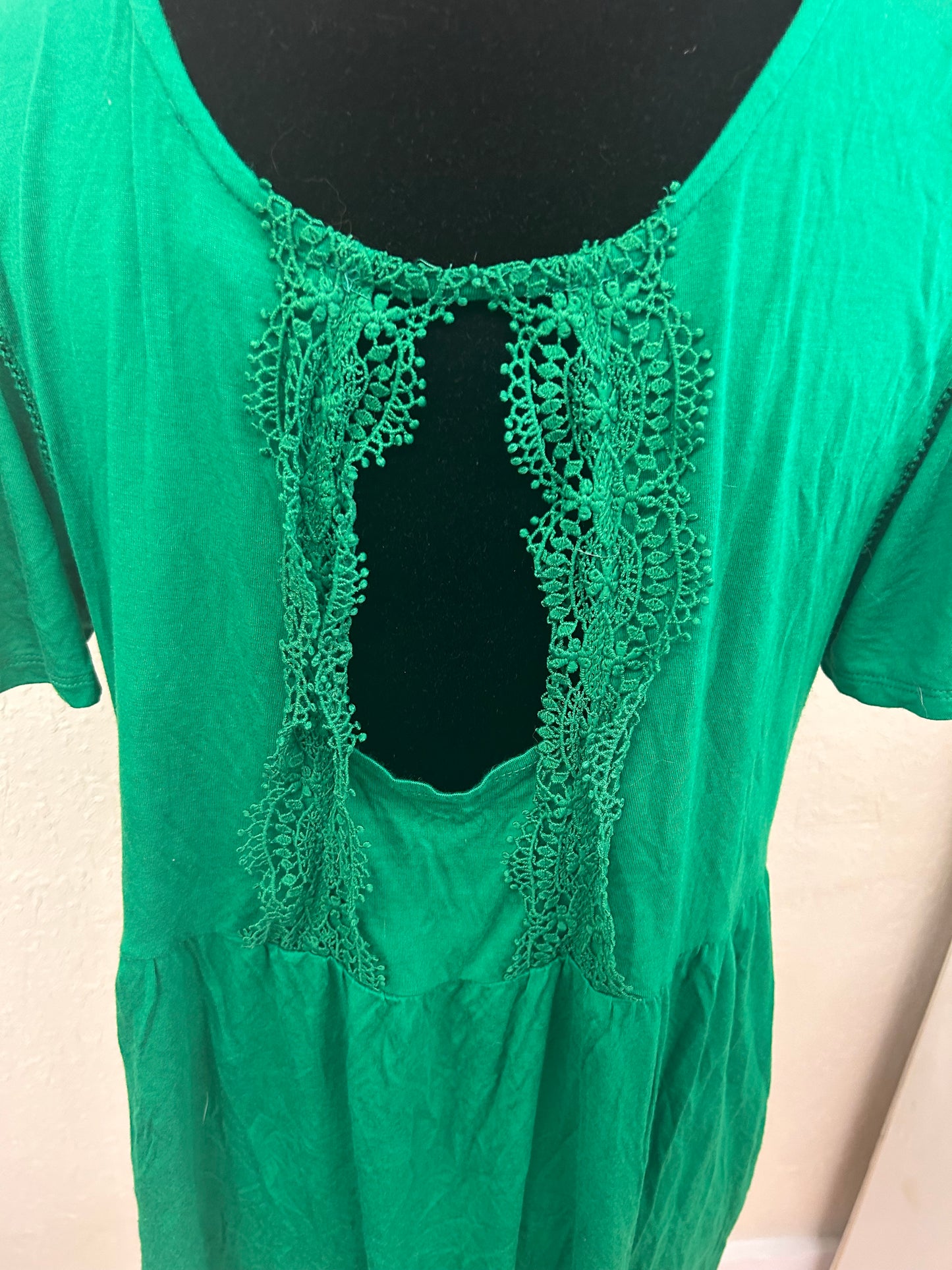 Cable & gauge xl green blouse