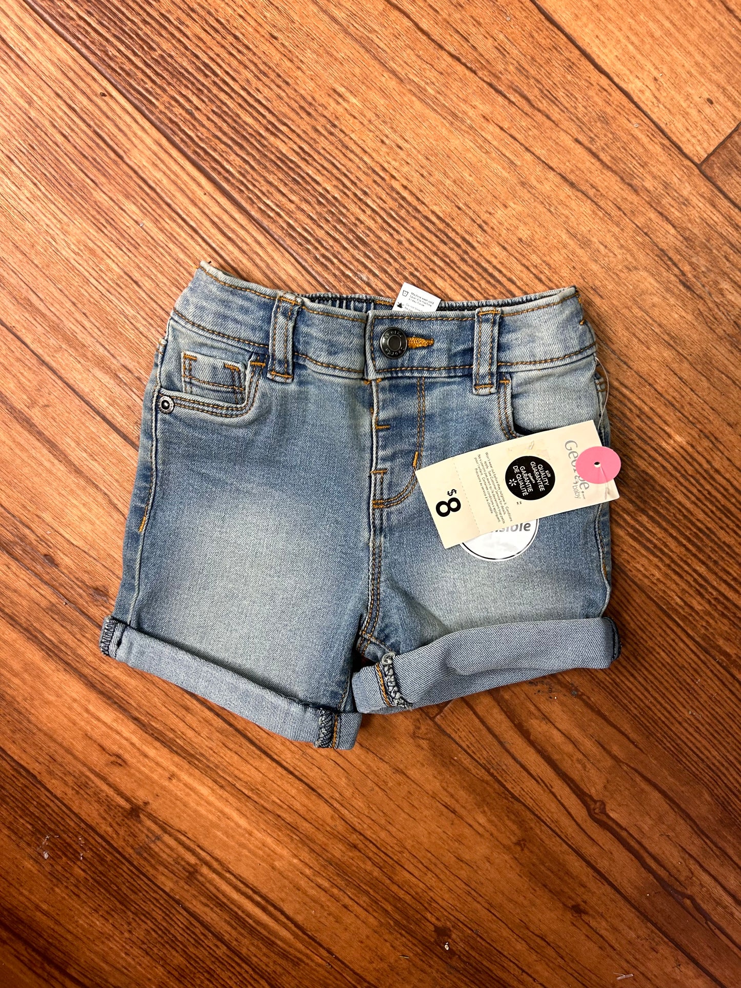 NEW George 6/12m denim shorts