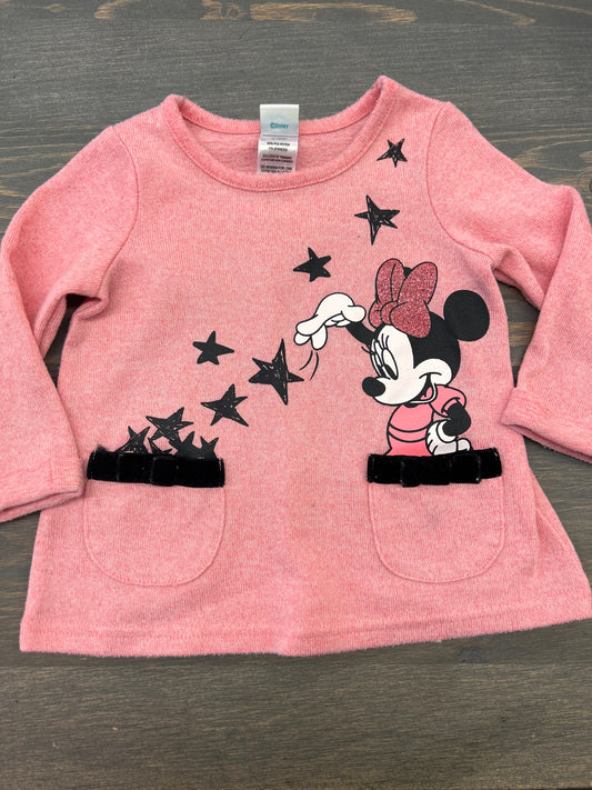 Disney 3/6m pink Minnie tshirt