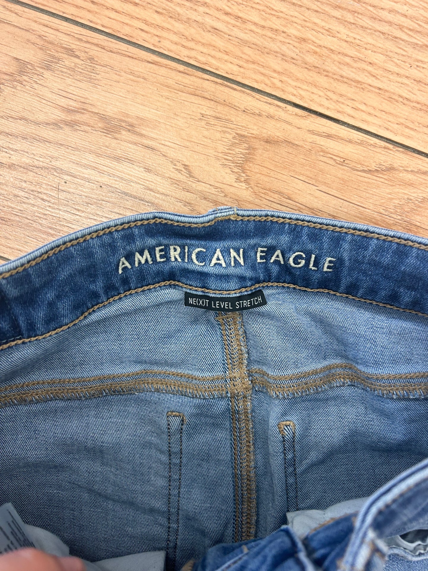 American eagle 0 TALL medium wash skinny jeans