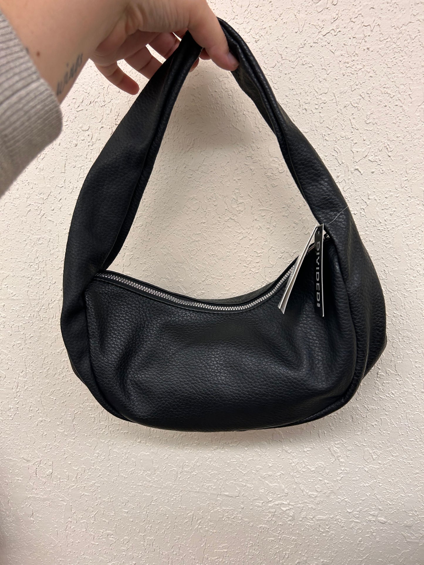 Divided H&M black vegan leather purse