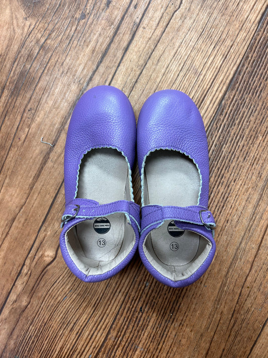 West coast moccasins 13 purple Mary Jane shoes