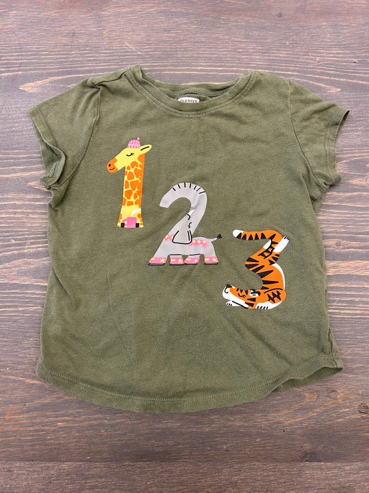 Old navy 3t animal 123 T-shirt