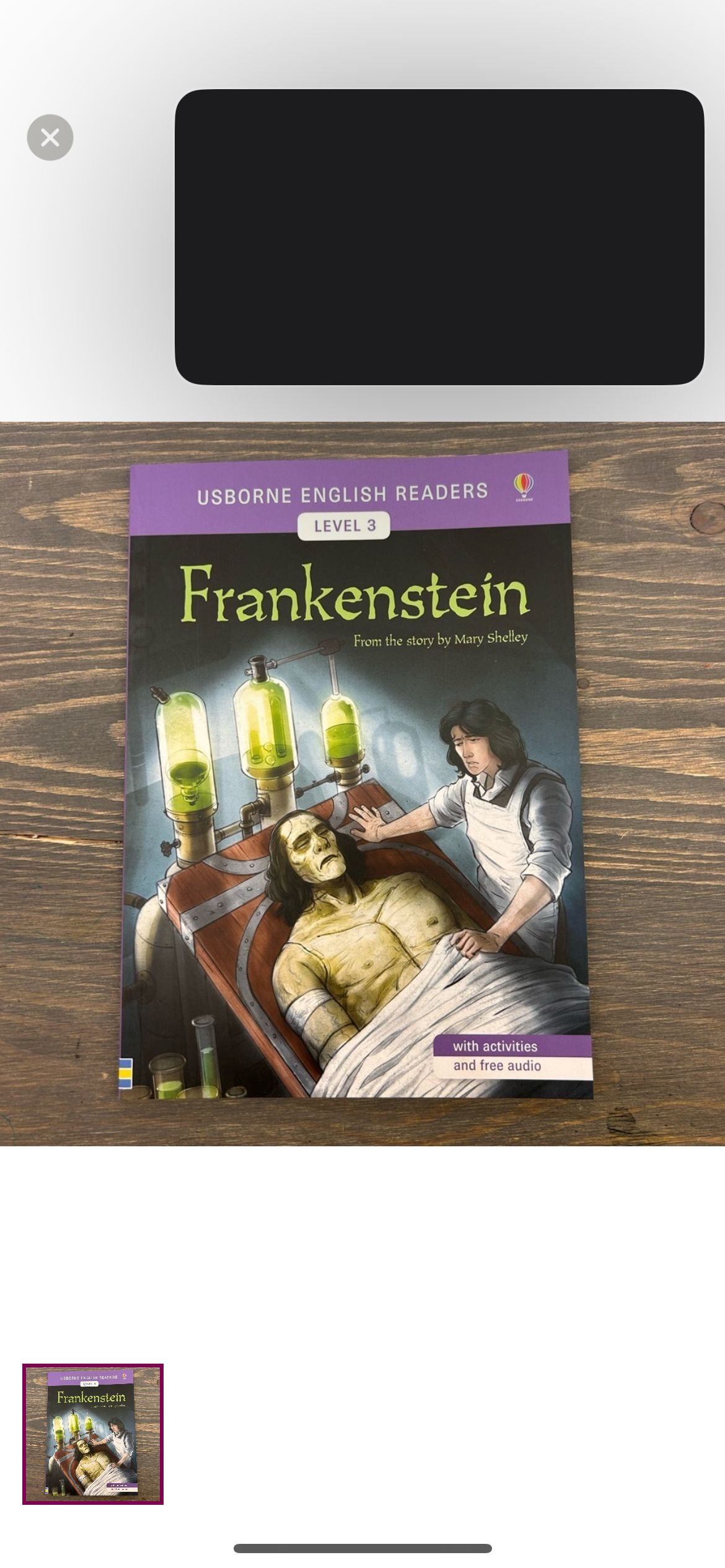 NEW usborne Frankenstein book