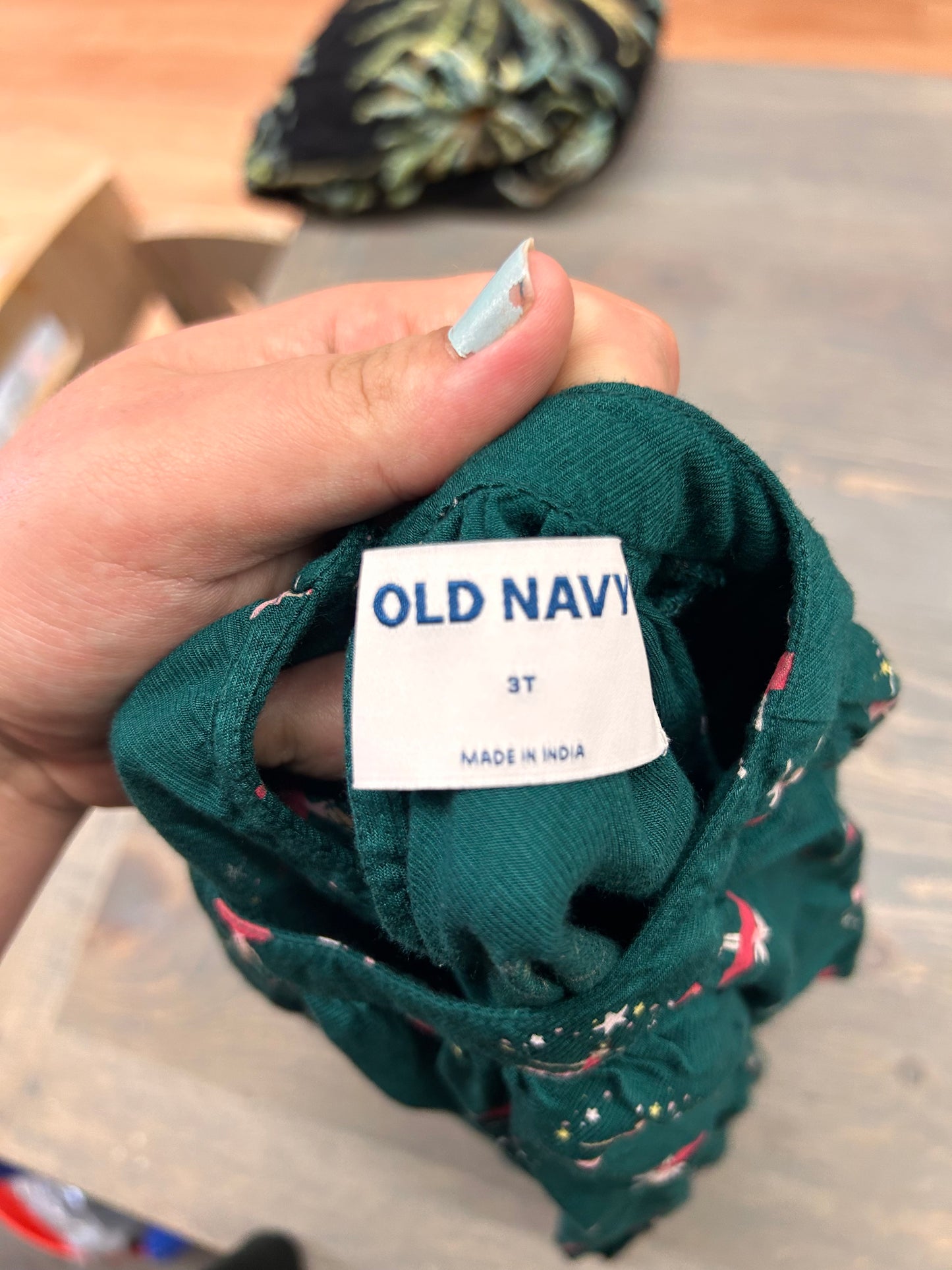 Old navy 3t green ballerina blouse