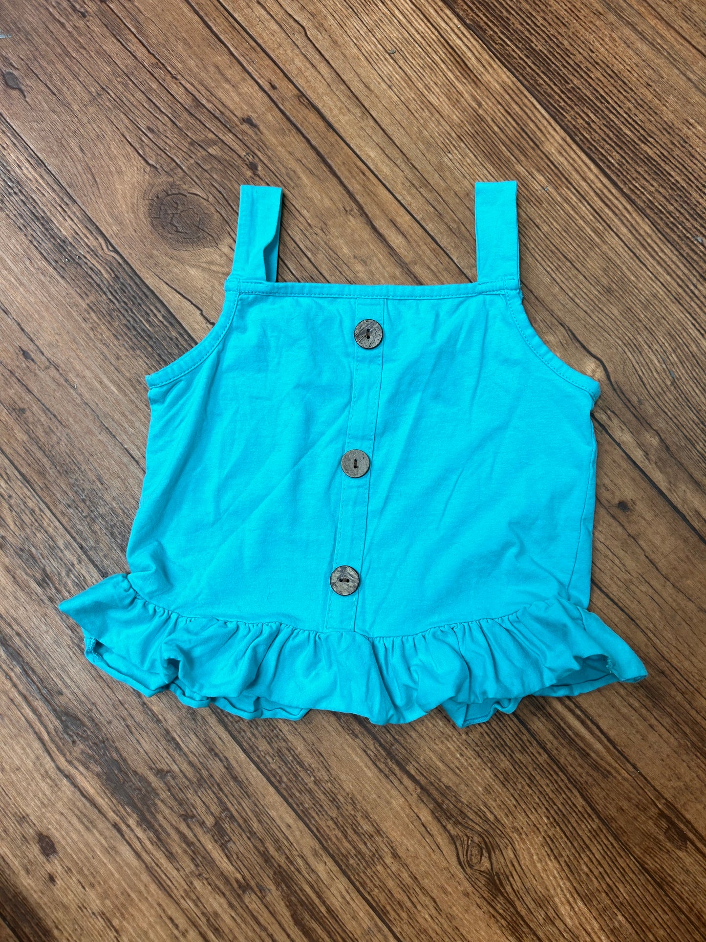 Small shop 7/8 teal tank top