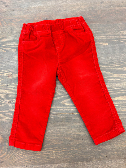 Joe fresh 12/18m red jeans