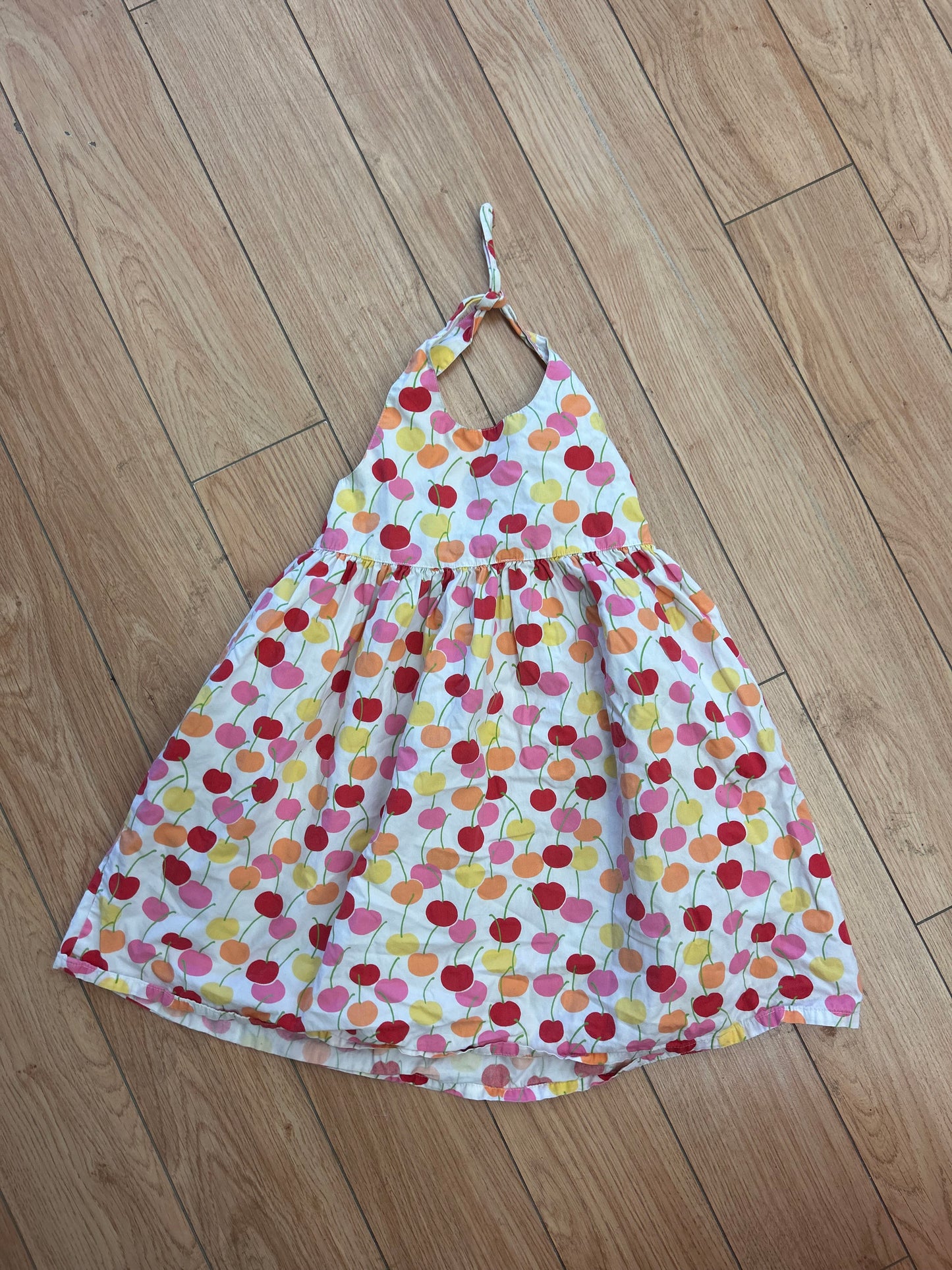 Gymboree 6 cherry open back dress