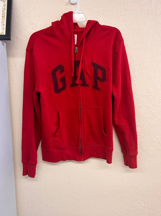 Gap men’s small red zip up hoodie