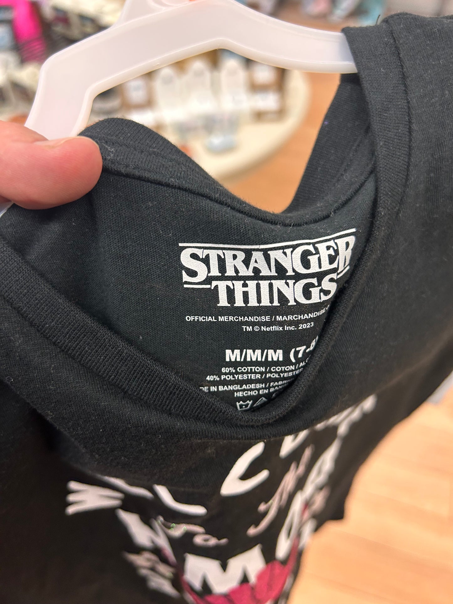 NEW George medium black stranger things tshirt