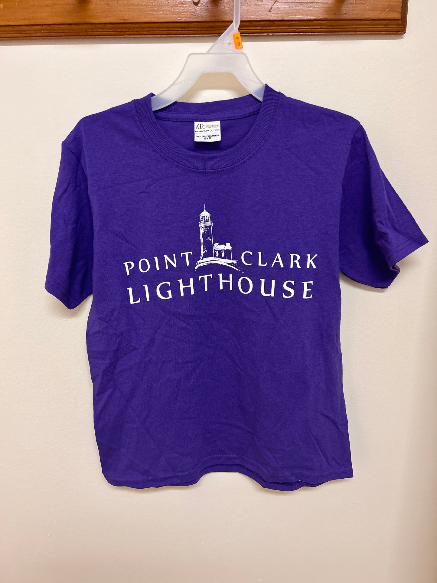 Youth small point Clark lighthouse T-shirt