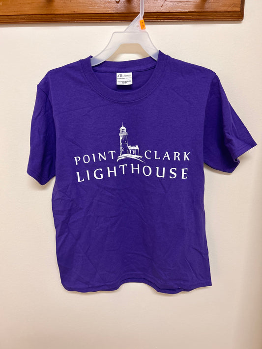 Youth small point Clark lighthouse T-shirt