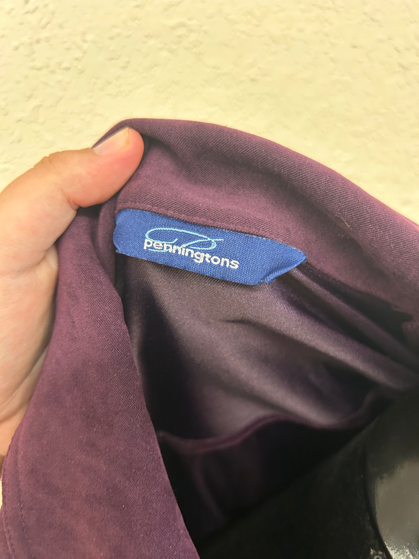 Penningtons 16 purple velvet zip up jacket