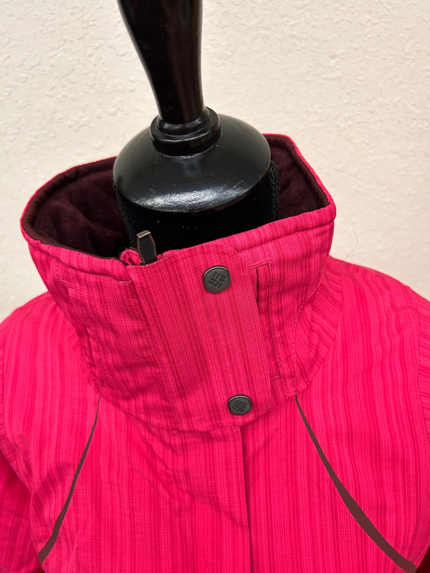 Columbia xl pink omni heat winter jacket