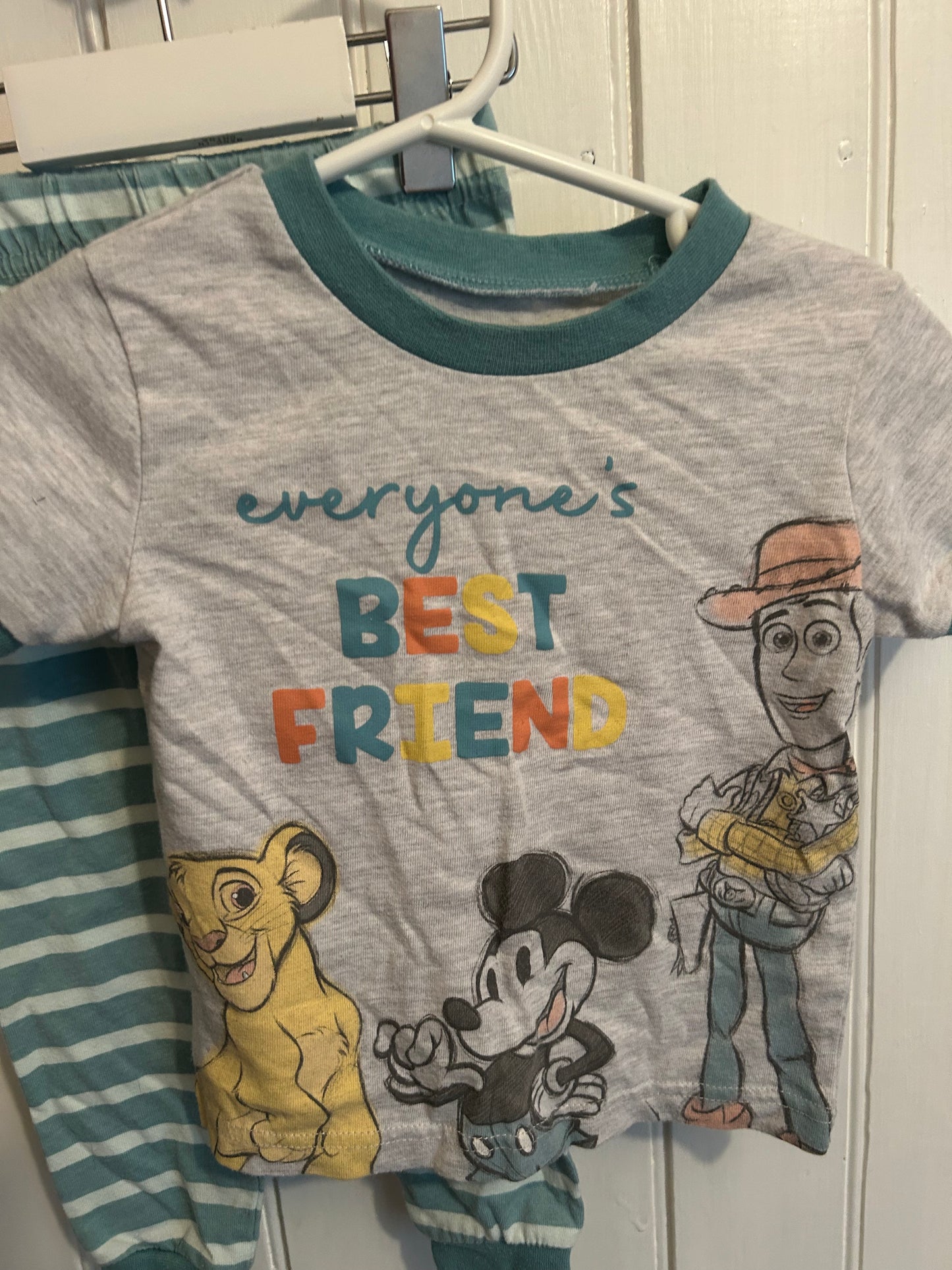Disney 2t best friend 2pc sleep set
