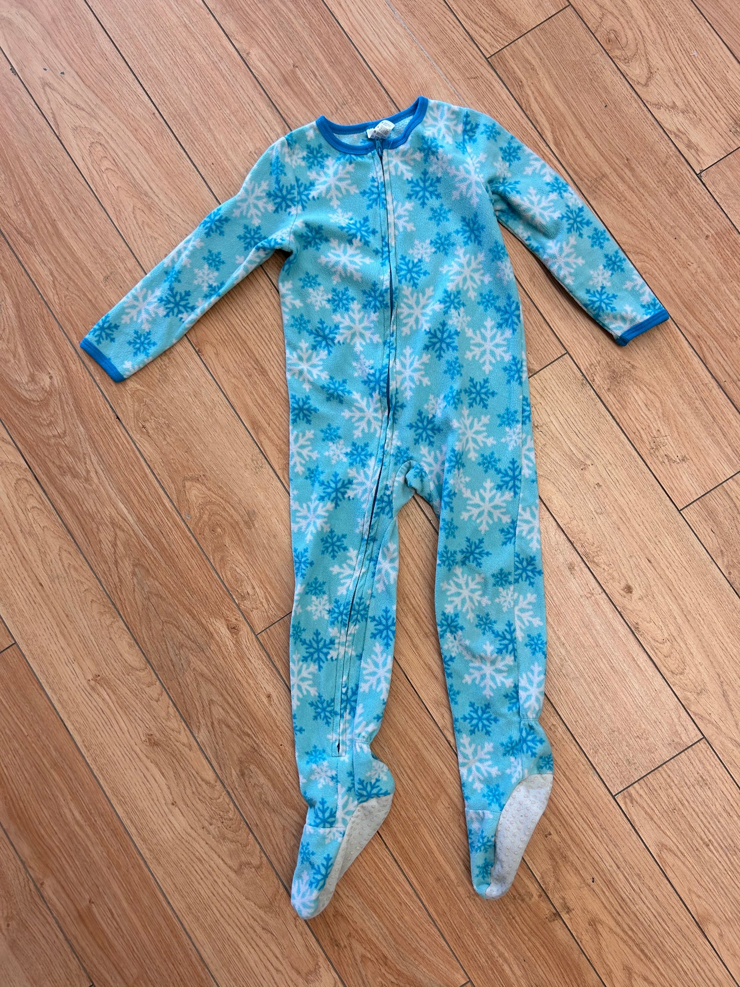 George 4t blue snowflake fleece sleeper