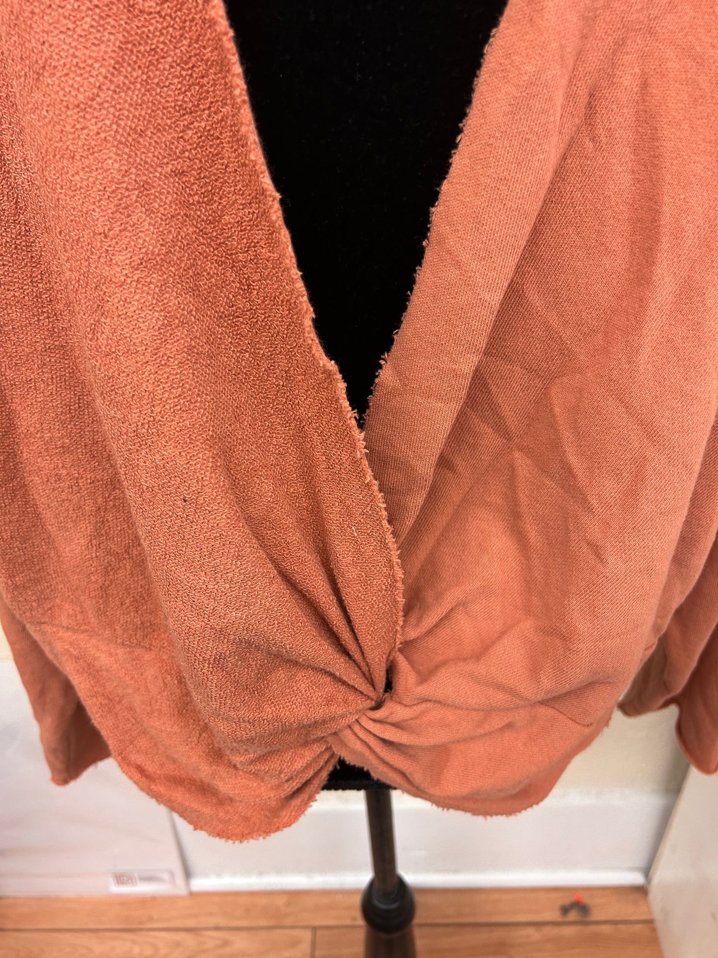 Aerie medium orange open back sweater