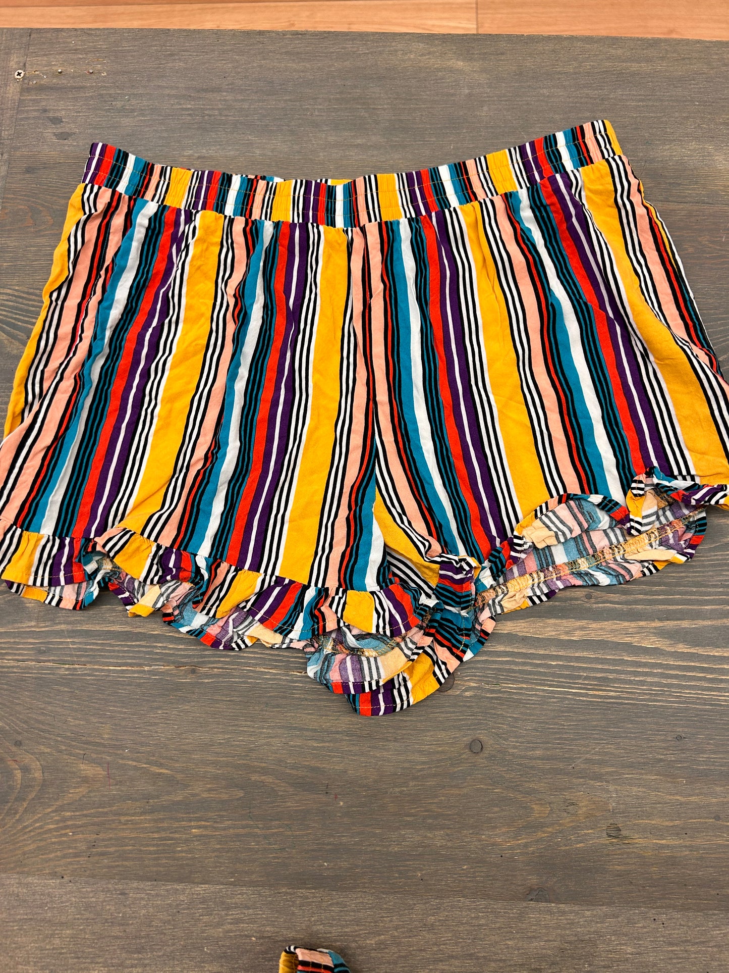 George colourful striped shorts