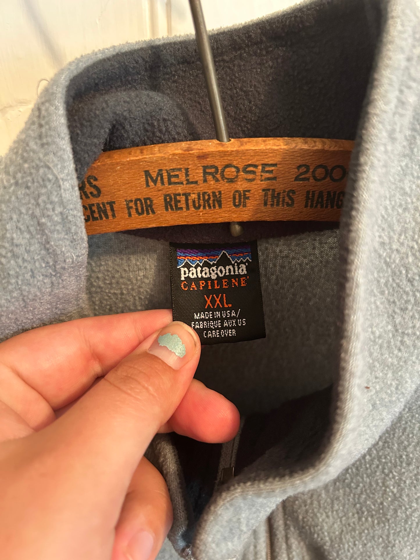 Patagonia men’s Xxl grey quarter zip fleece sweater
