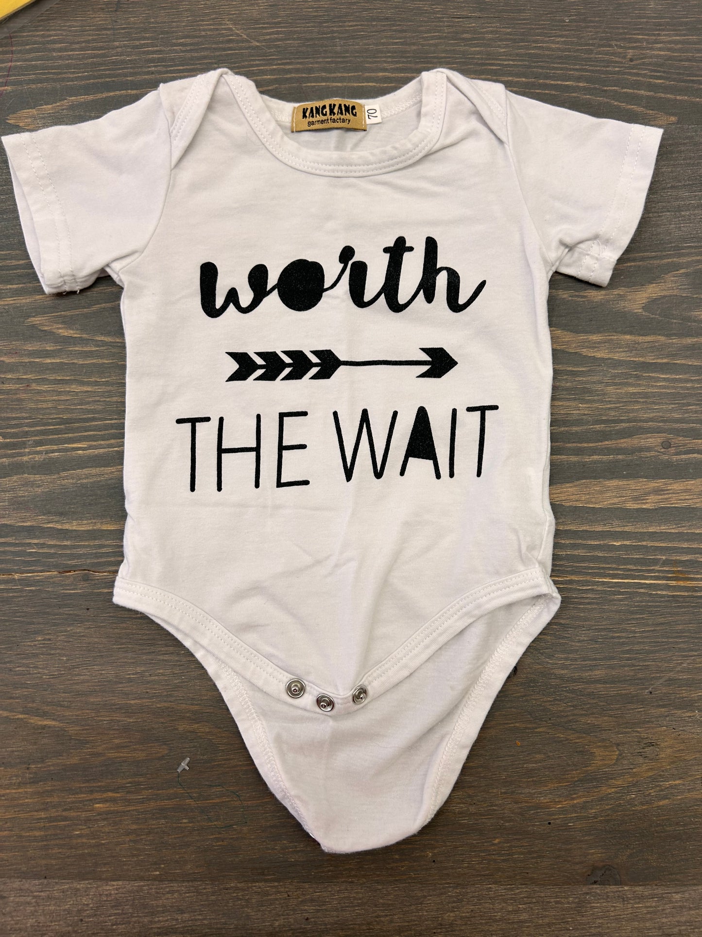 6m worth the wait onesie