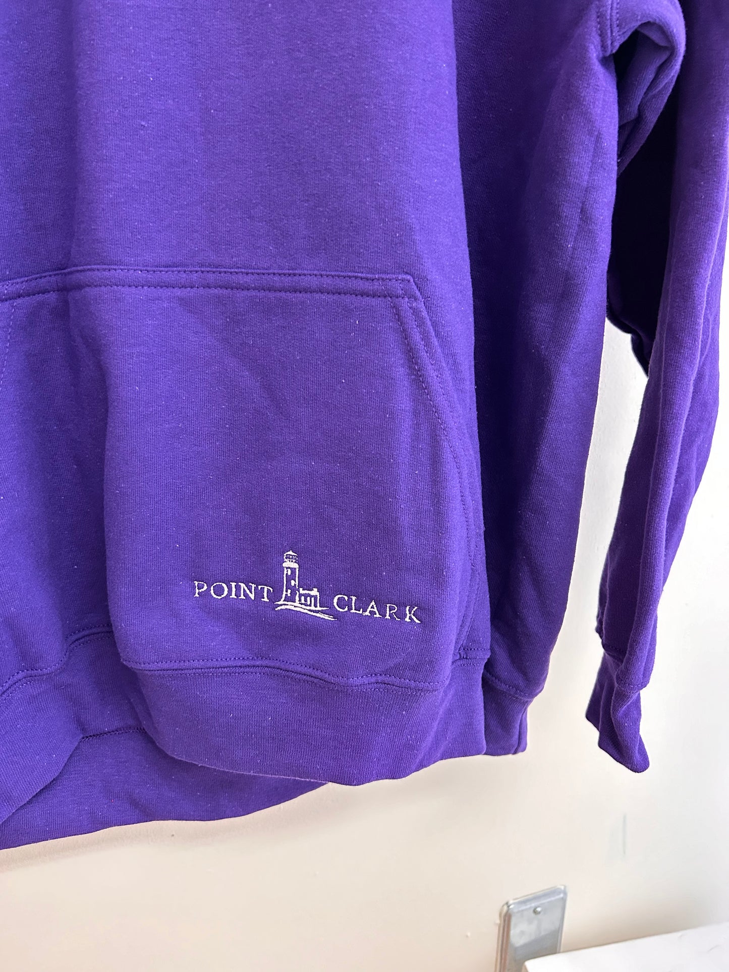 Purple point Clark pocket hoodie