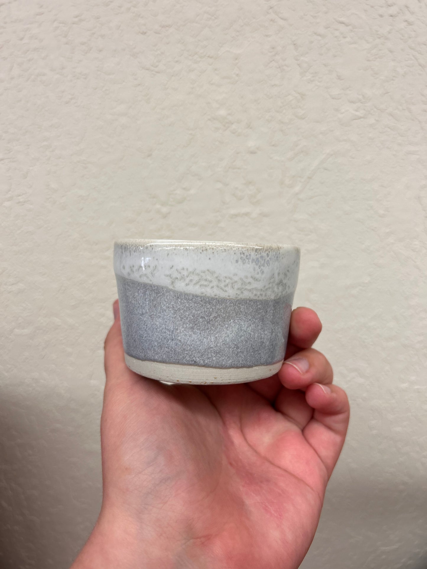 Grey 3.5” round bowl