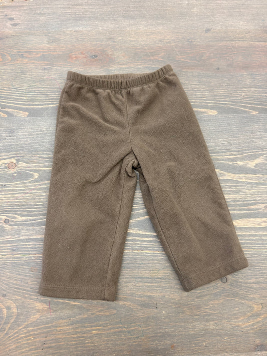 Carters 9m brown fleece pants