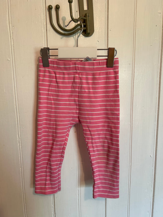 Pekkle 18m pink striped leggings