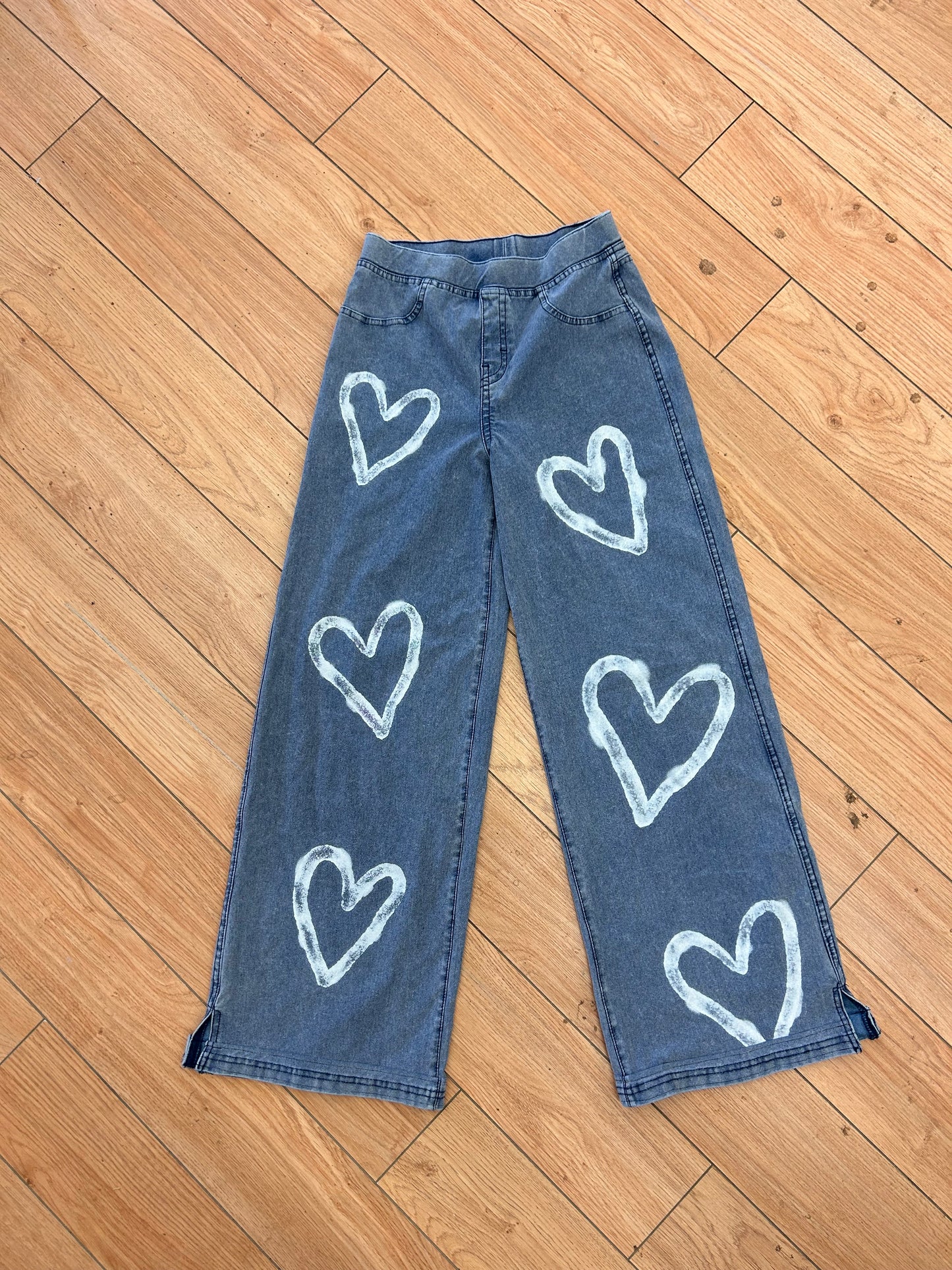 H&M 14 heart denim jeans