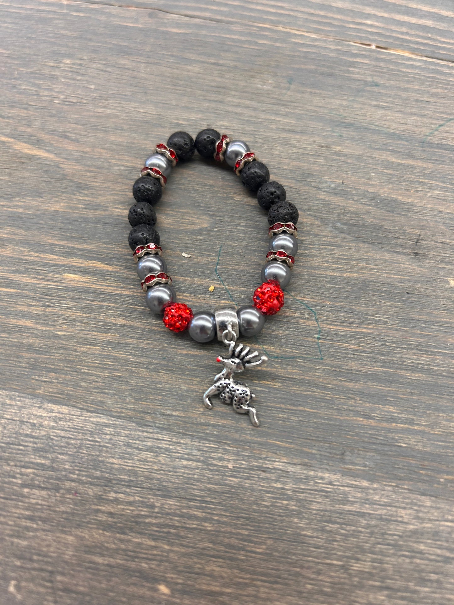 Reindeer gemstone bracelet