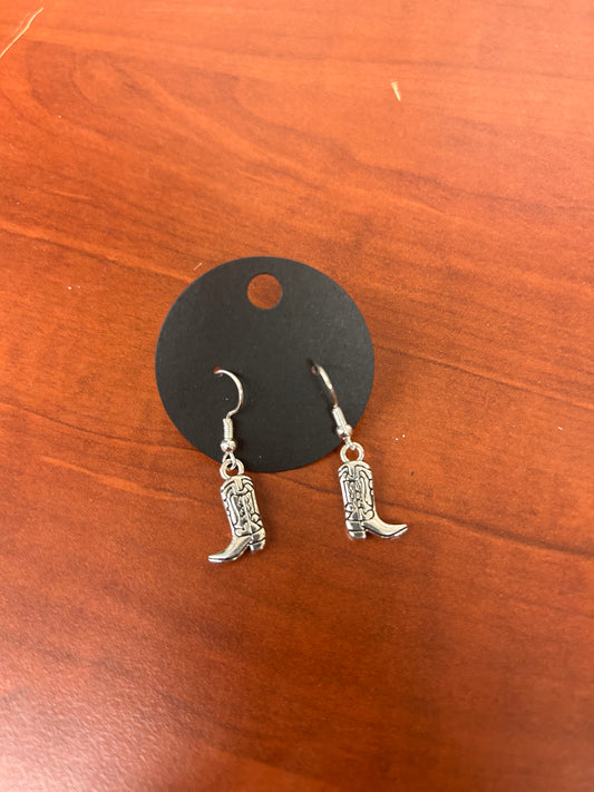 Cowboy boot earrings