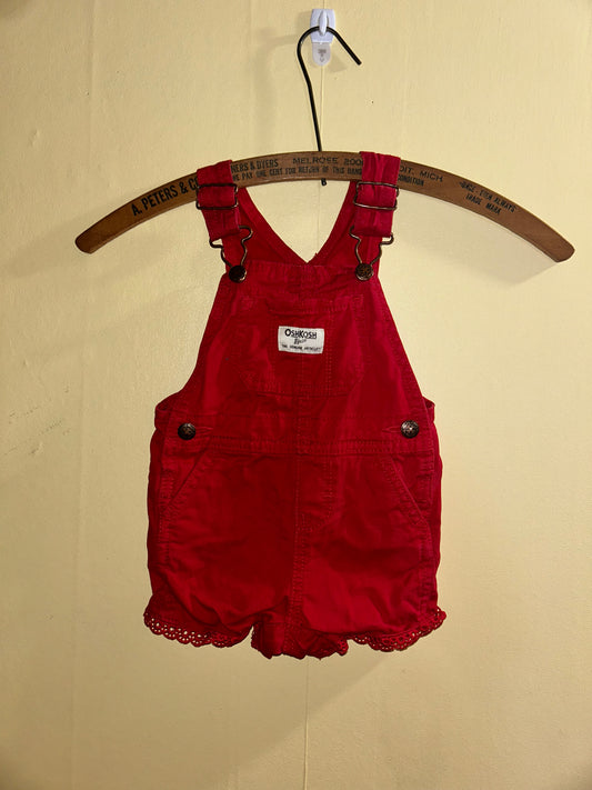 Oshkosh 9m red overalls