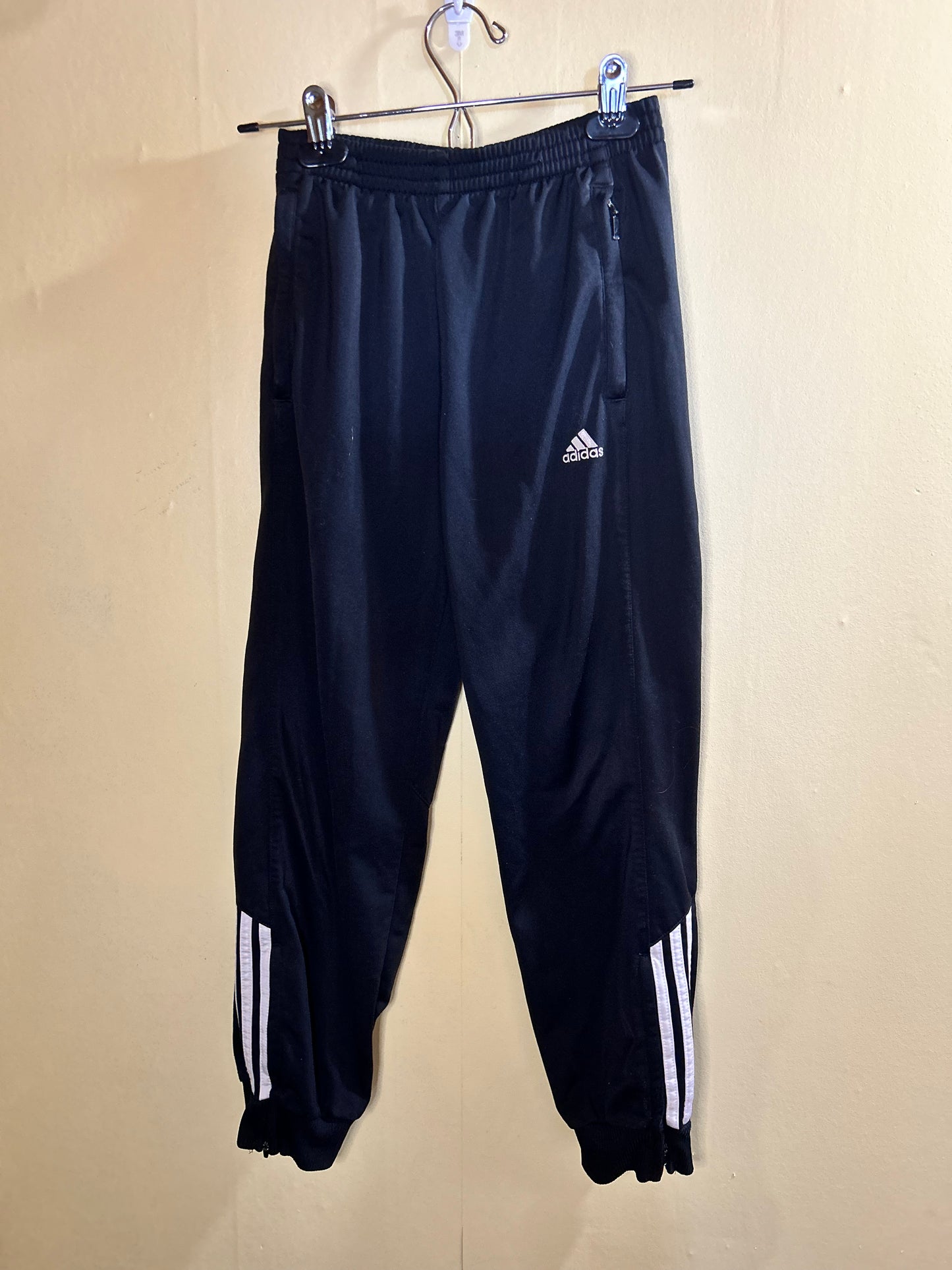 Adidas youth small black athletic joggers