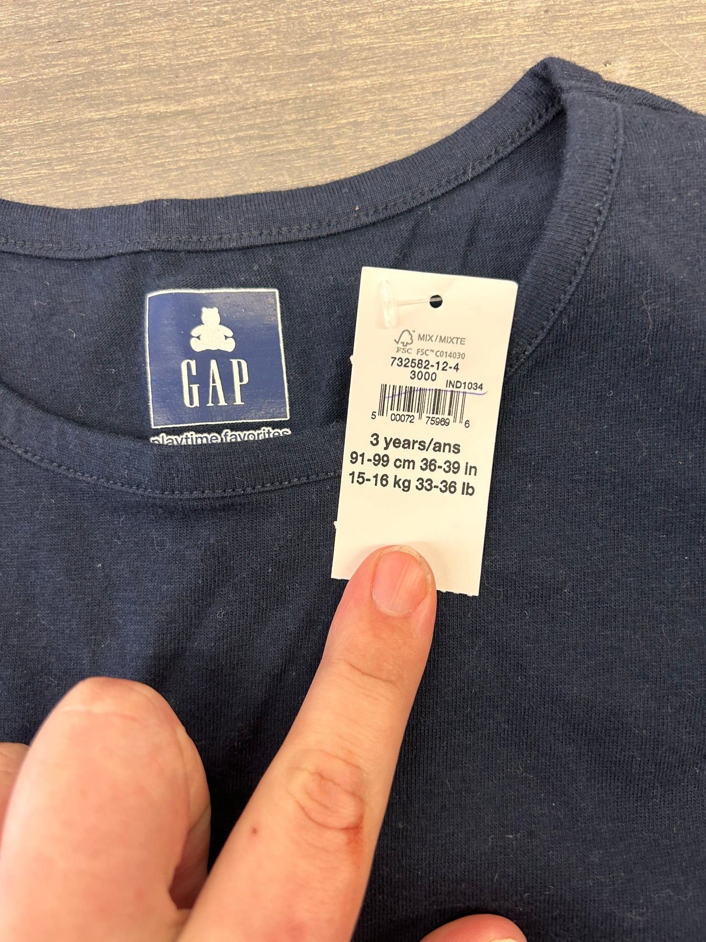 NEW gap 3t navy blue peplum top