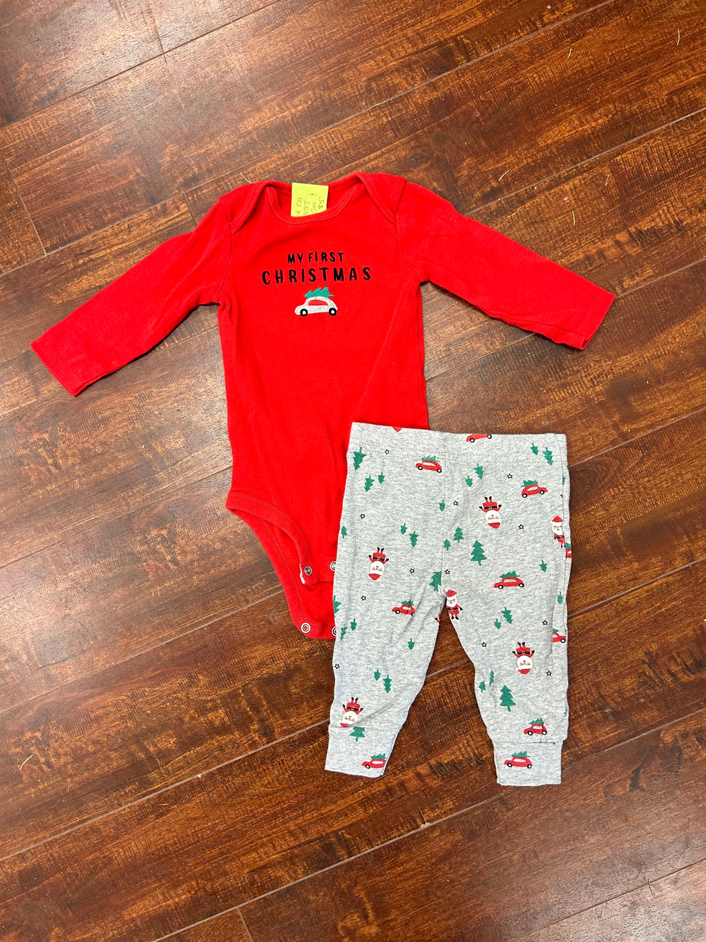 Carters 3/6m 2pc Christmas set