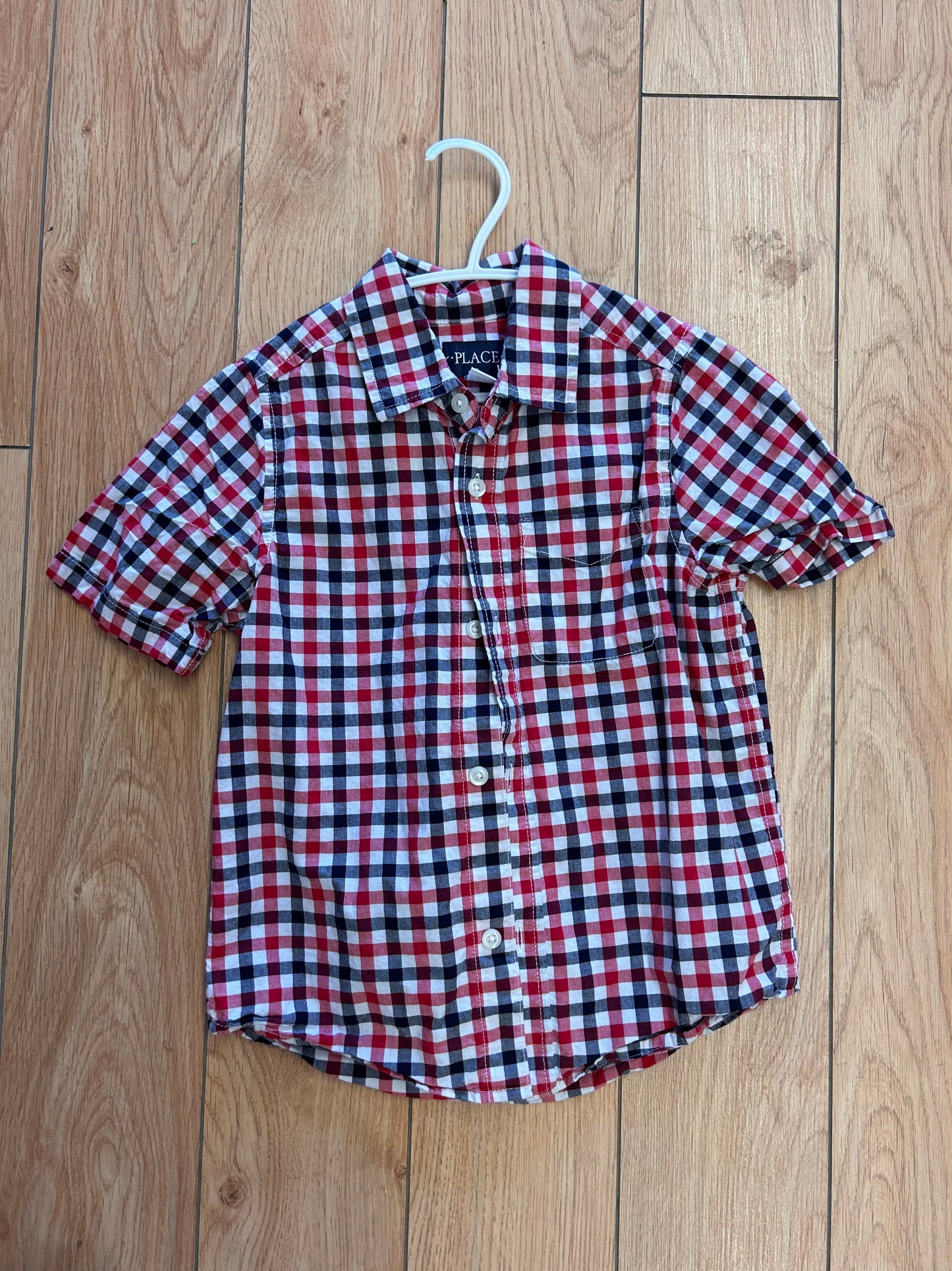 Children’s place 5/6 red gingham flannel