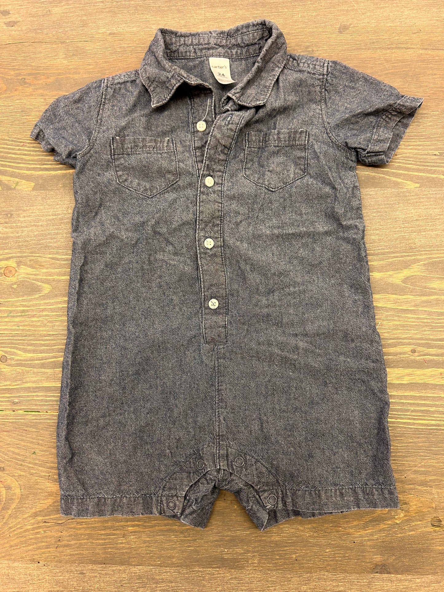 Carters 24m denim romper