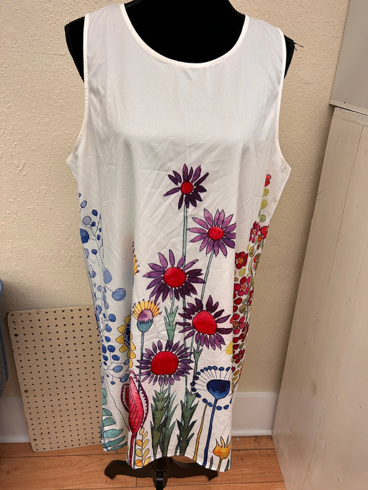 Xxl floral knee length dress