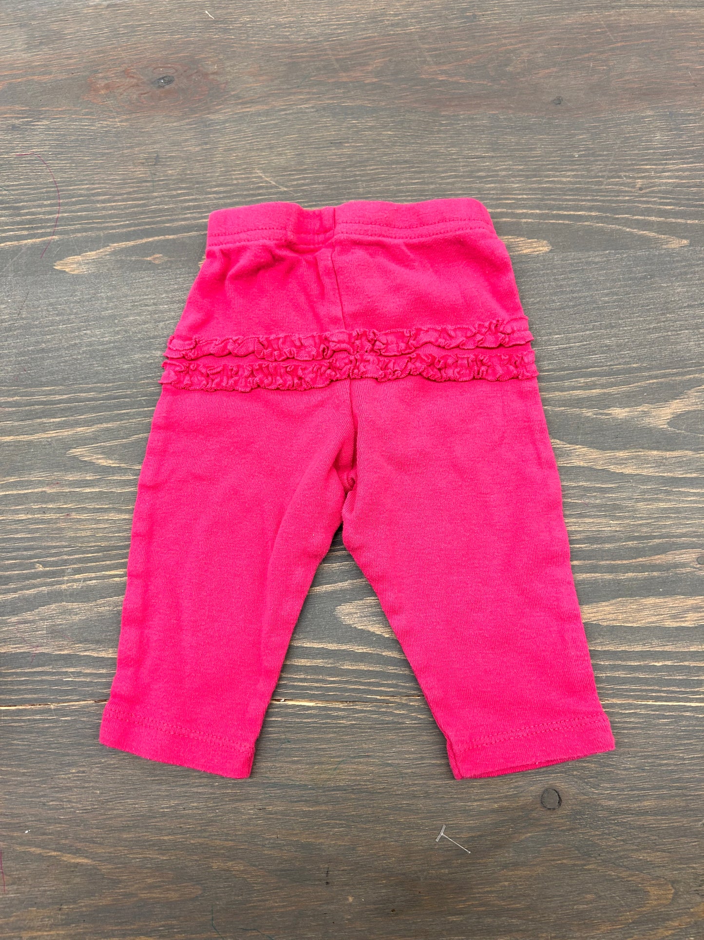 Gerber 0/3m pink ruffle but leggings